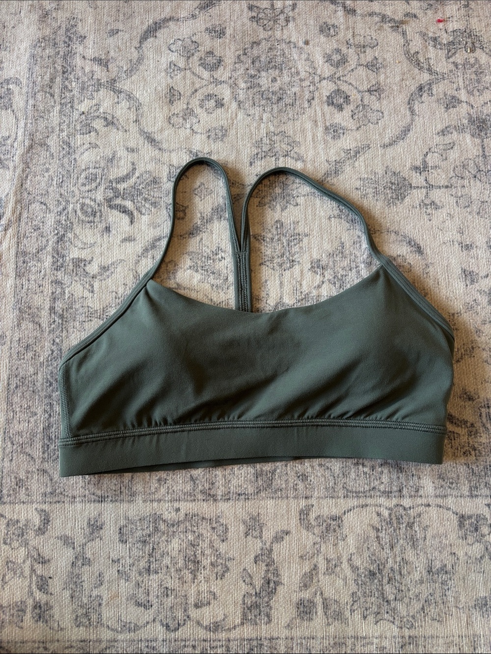 Lululemon Women’s Flow Y Sports Bra - size 10 - palm deco